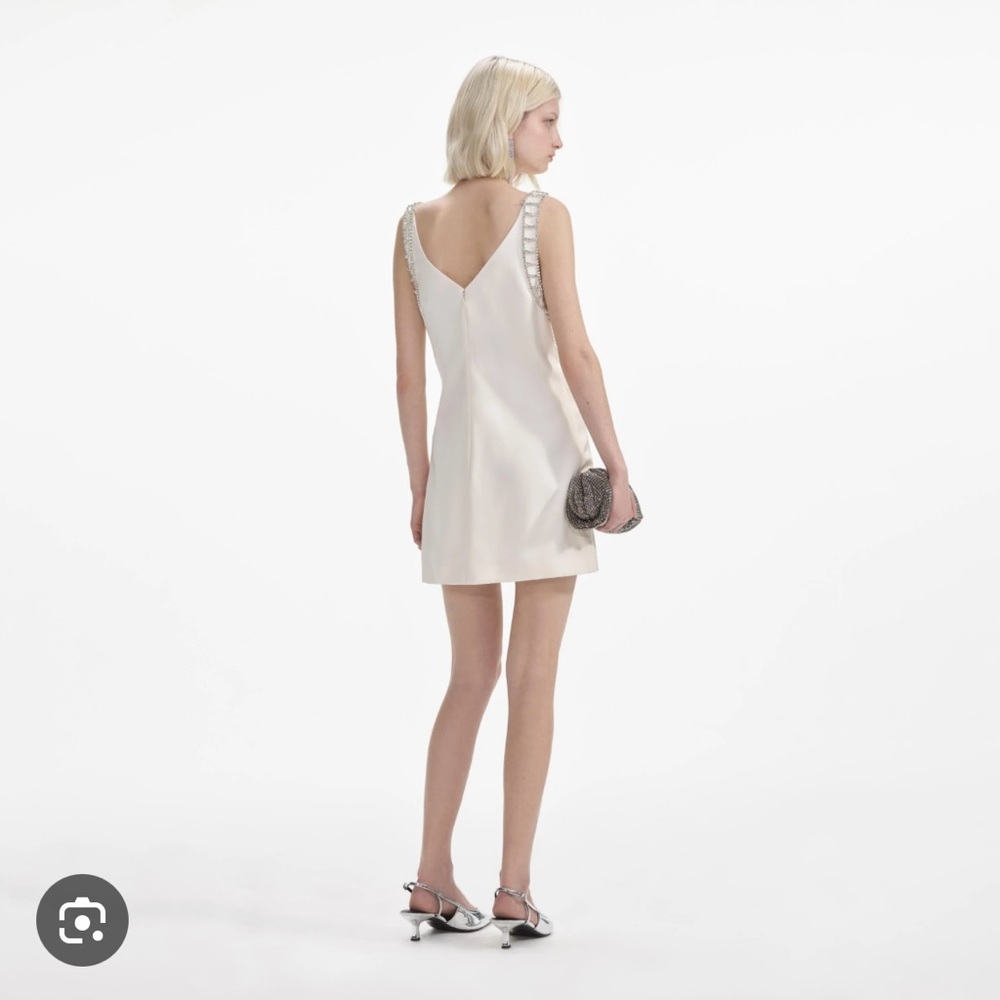 Self-Portrait Mini Diamanté Bralette Dress - Size US 4 - Picture 2 of 4